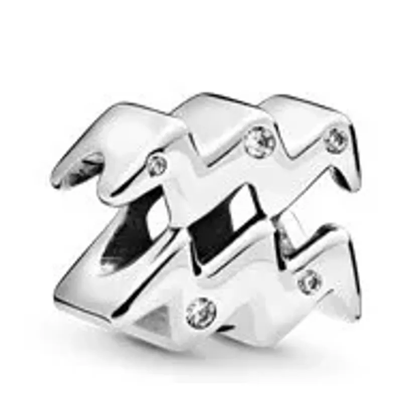 Pandora Sparkling Aquarius Zodiac Charm 798415C01