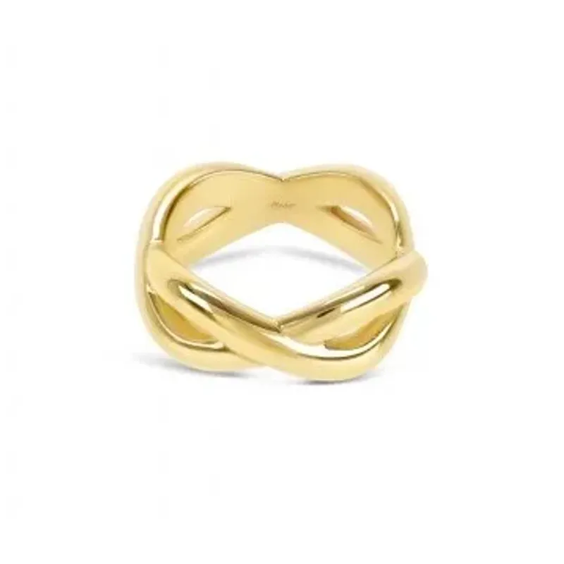 One Anel Infinity Crossed Gold OJIFR01G-7