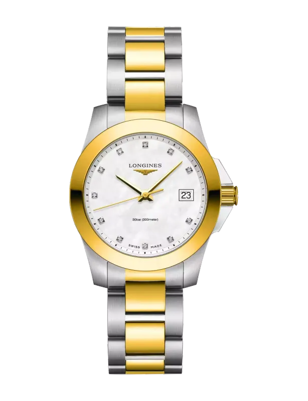 Longines Longines Conquest Aço/PVD Amarelo L33773877