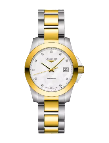 Imagem Longines Conquest Aço/PVD Amarelo