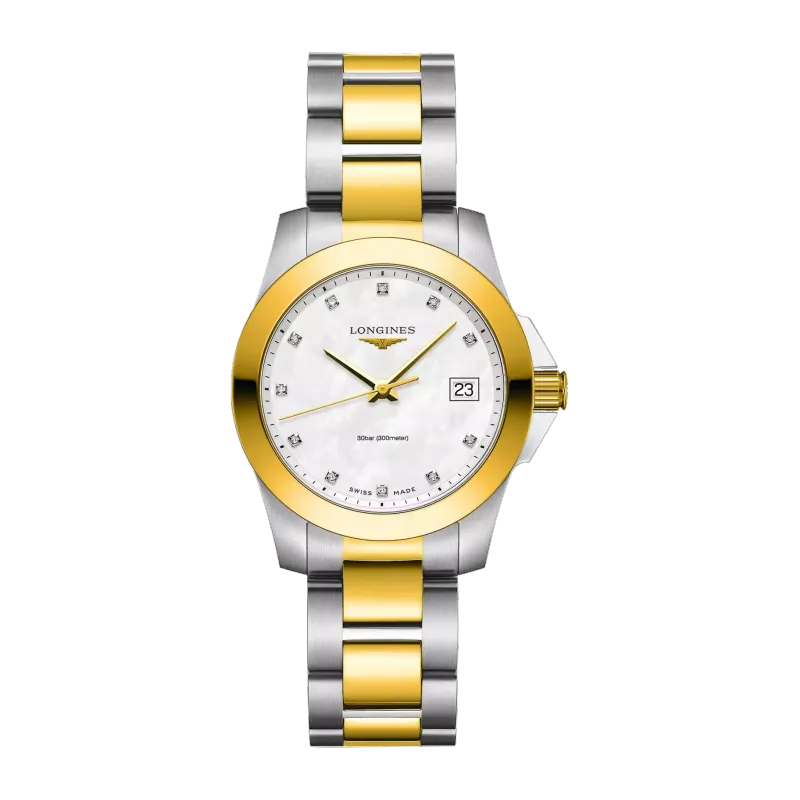 Longines Longines Conquest Aço/PVD Amarelo L33773877