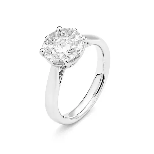 Marcolino White Gold Ring with Diamonds R0959102ZWA14G
