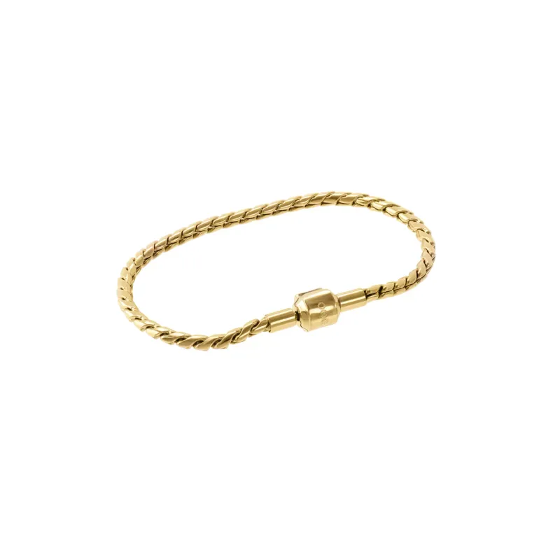 One Pulseira Energy Master Twisted Gold OJBMT01G
