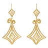 Yellow Gold Filigree Earrings 03BR-OA1008-136