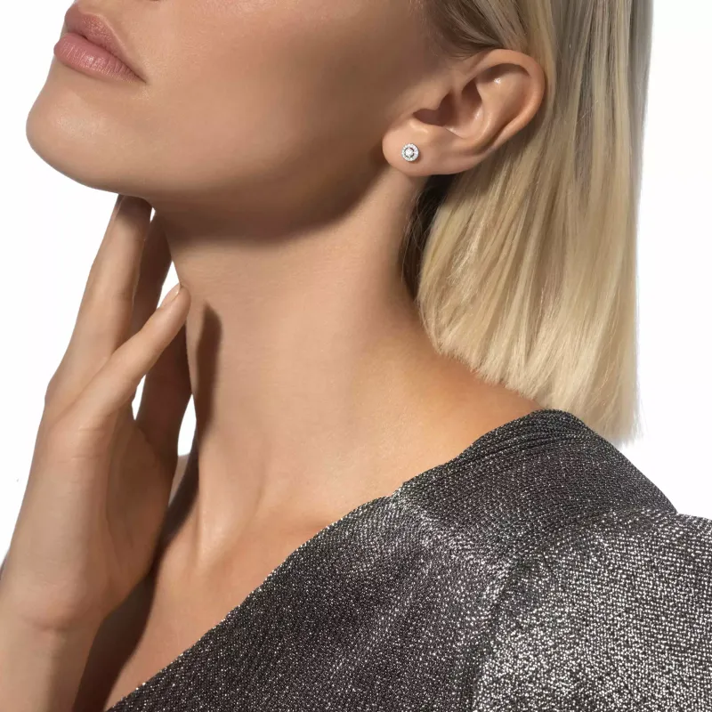 Messika Brincos de ouro branco com diamantes Joy OB MEK.10.BR.06991.WG